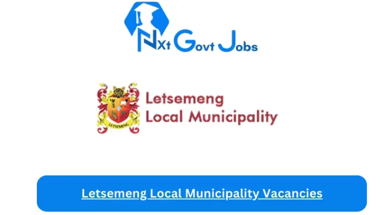 New Letsemeng Local Municipality Vacancies 2024 @www.letsemeng.fs.gov.za Careers Portal