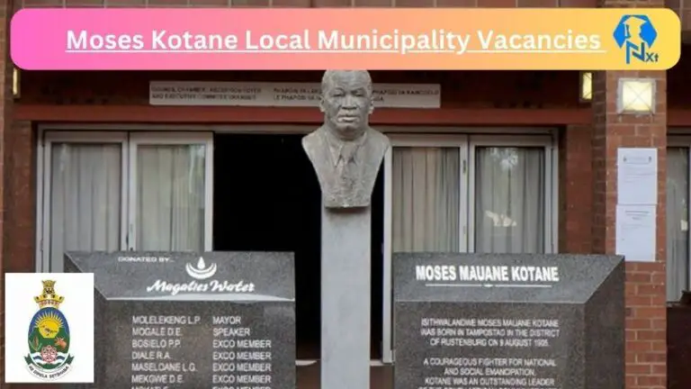 New Moses Kotane Local Municipality Vacancies 2024 @www.moseskotane.gov.za Careers Portal