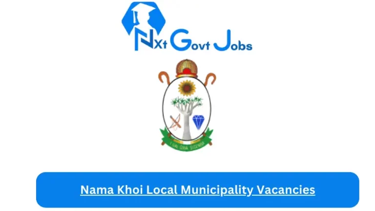 1x New Nama Khoi Local Municipality Vacancies 2024 @www.namakhoi.gov.za Careers Portal