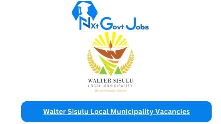 1x New Walter Sisulu Local Municipality Vacancies 2024 @www.wslm.gov.za Careers Portal
