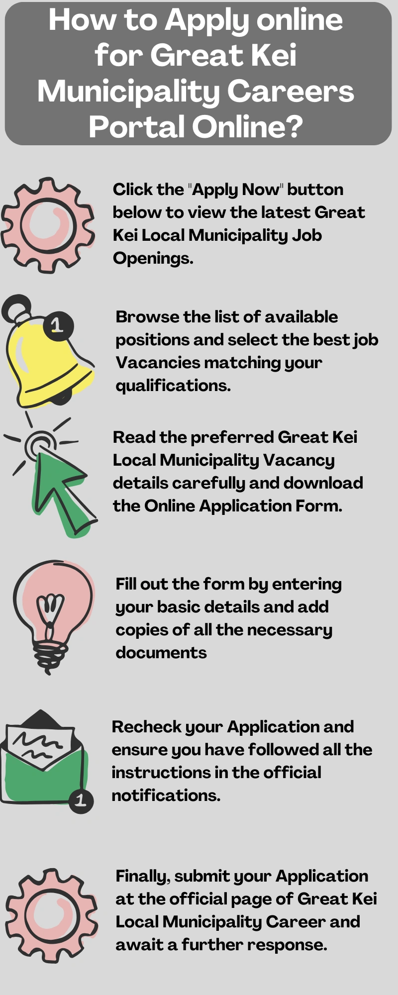 How to Apply online for Great Kei Municipality Careers Portal Online?