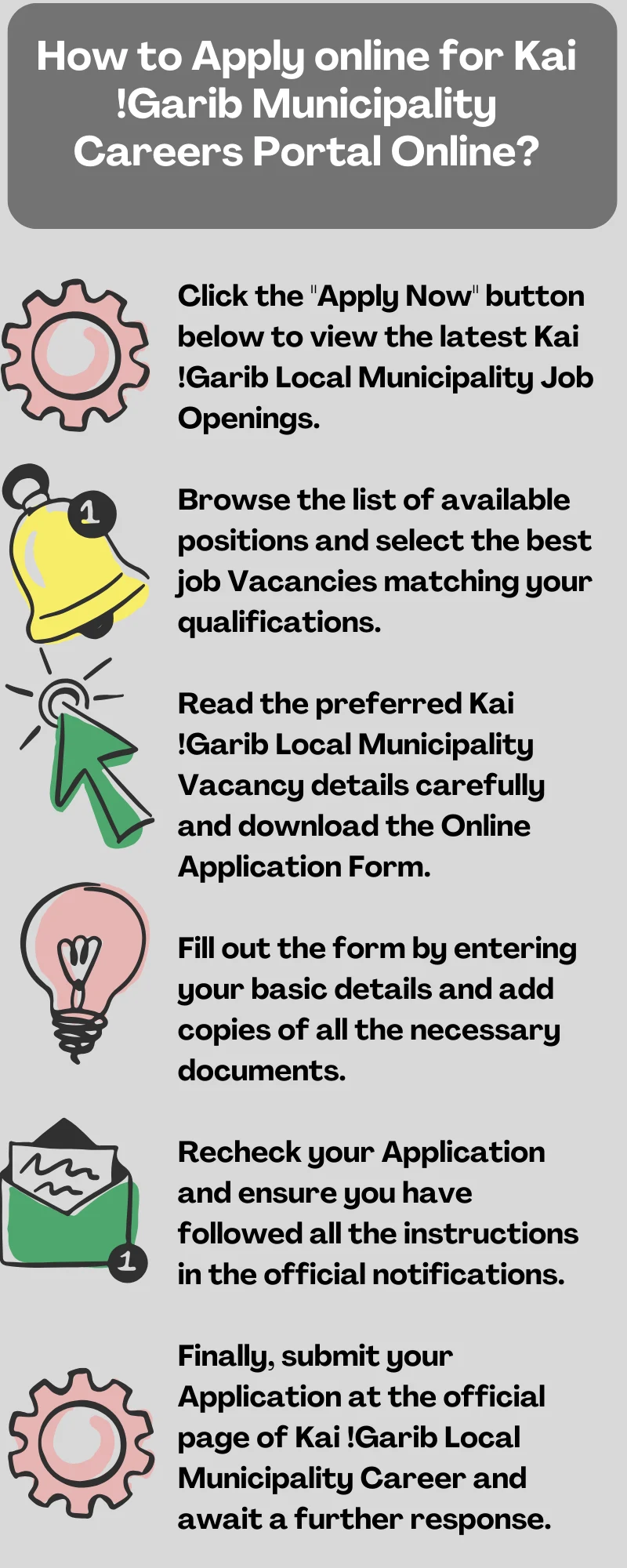How to Apply online for Kai !Garib Municipality Careers Portal Online?