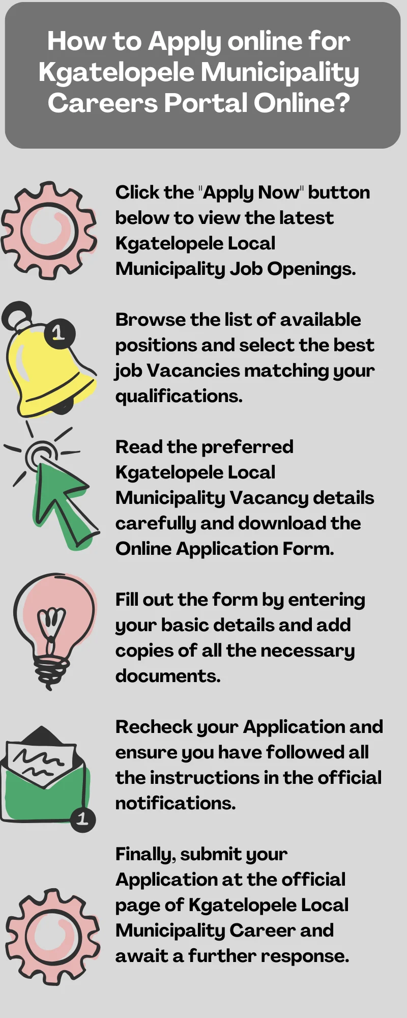 How to Apply online for Kgatelopele Municipality Careers Portal Online?