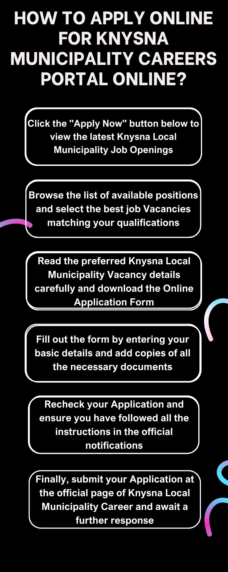 How to Apply online for Knysna Municipality Careers Portal Online?