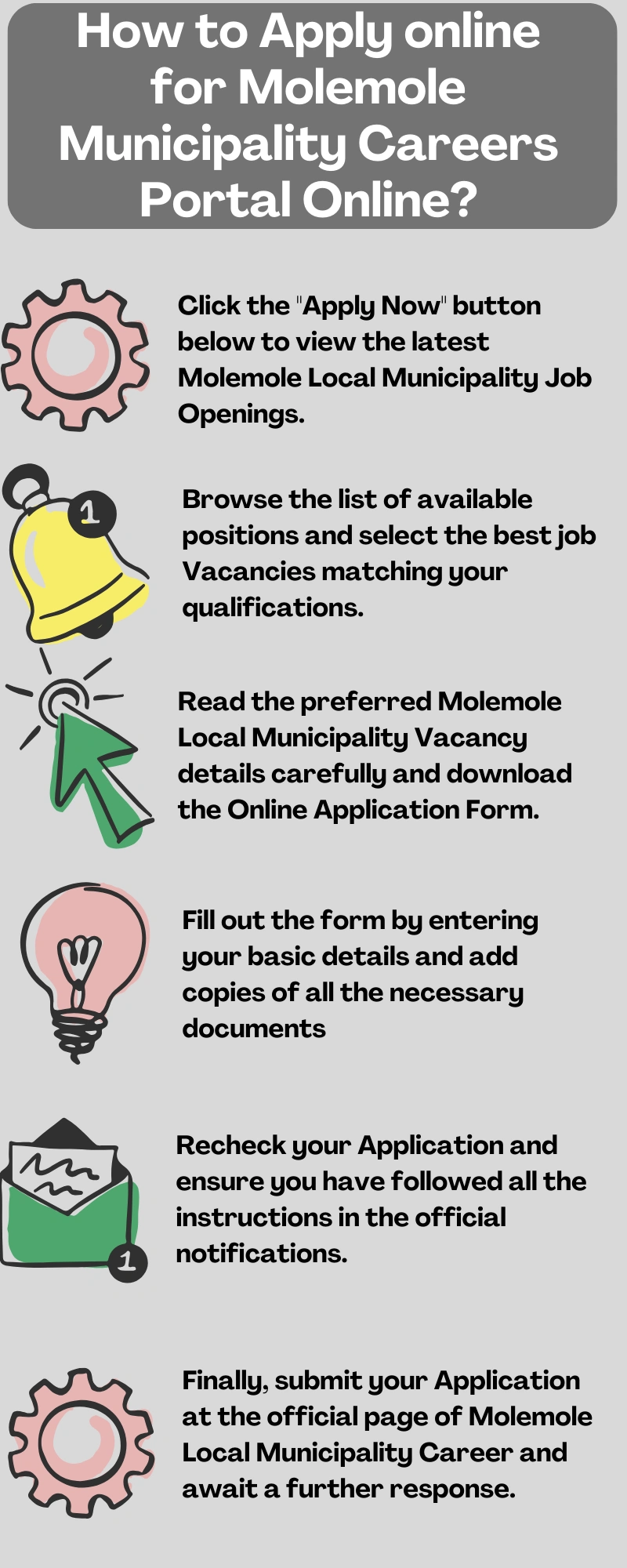 How to Apply online for Molemole Municipality Careers Portal Online?