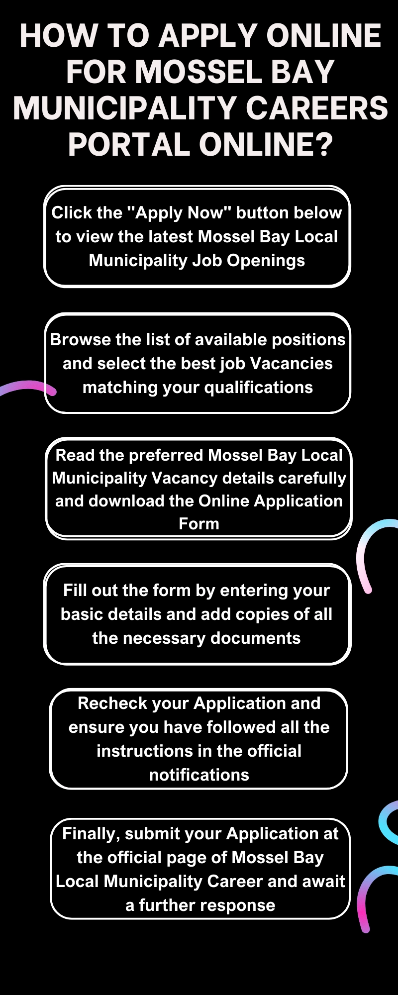 How to Apply online for Mossel Bay Municipality Careers Portal Online? 