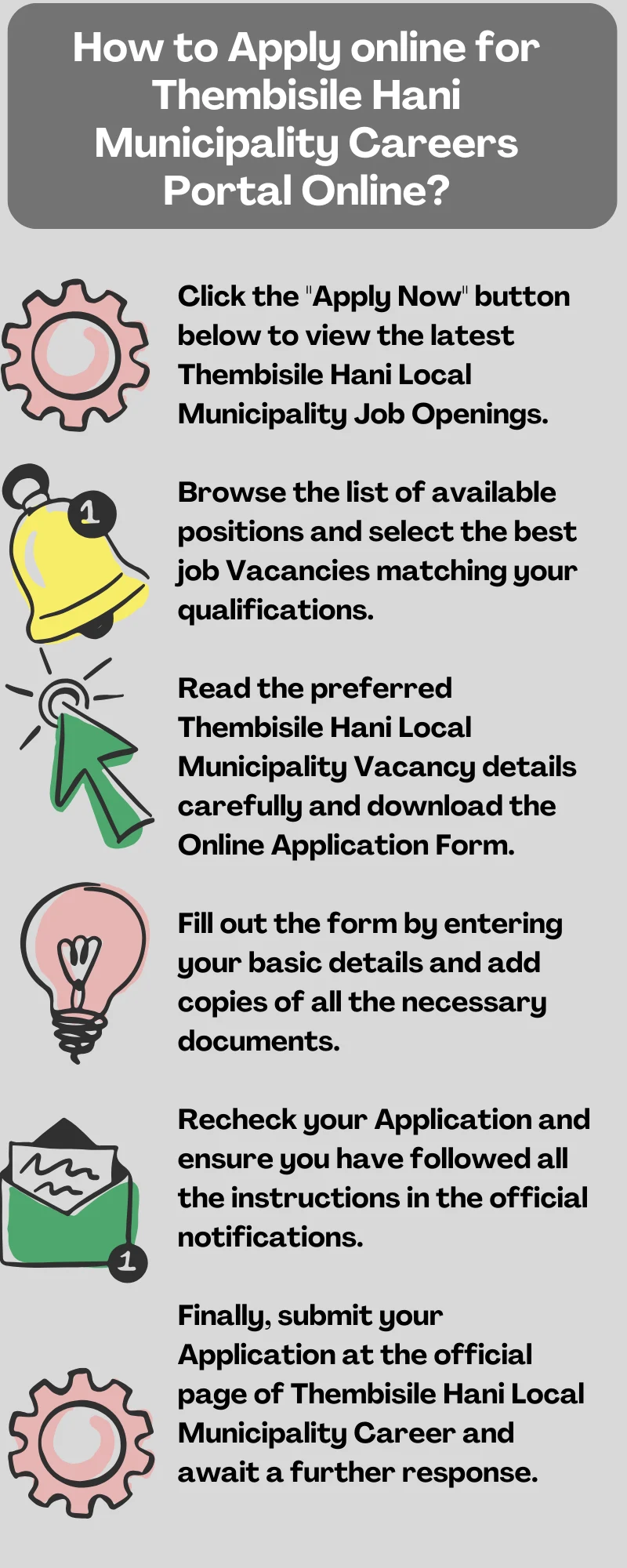 How to Apply online for Thembisile Hani Municipality Careers Portal Online?
